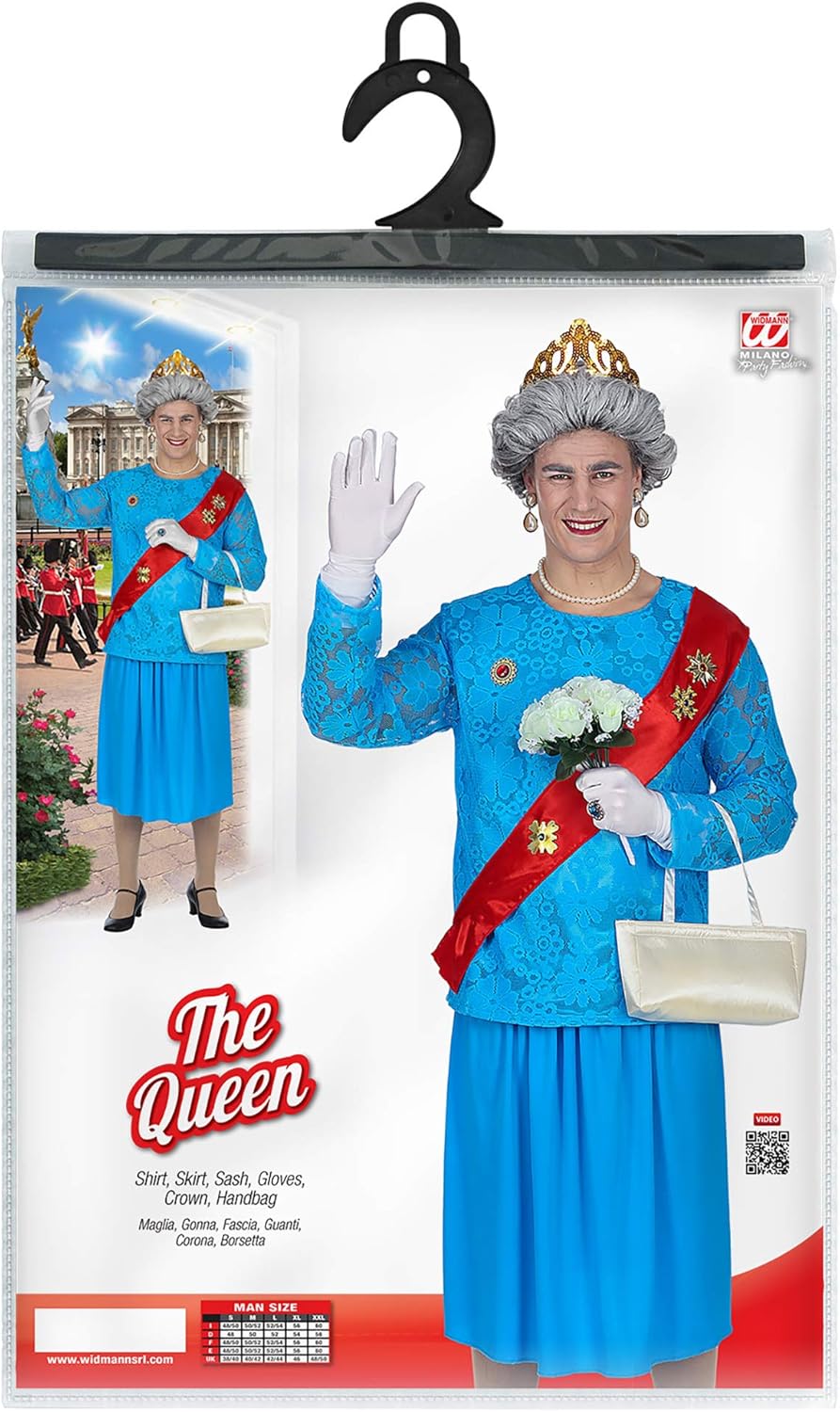 Thumbnail 1 de Costume homme « The Queen » W WIDMANN MILANO Party Fashion, look royale pour carnaval (taille M/L)