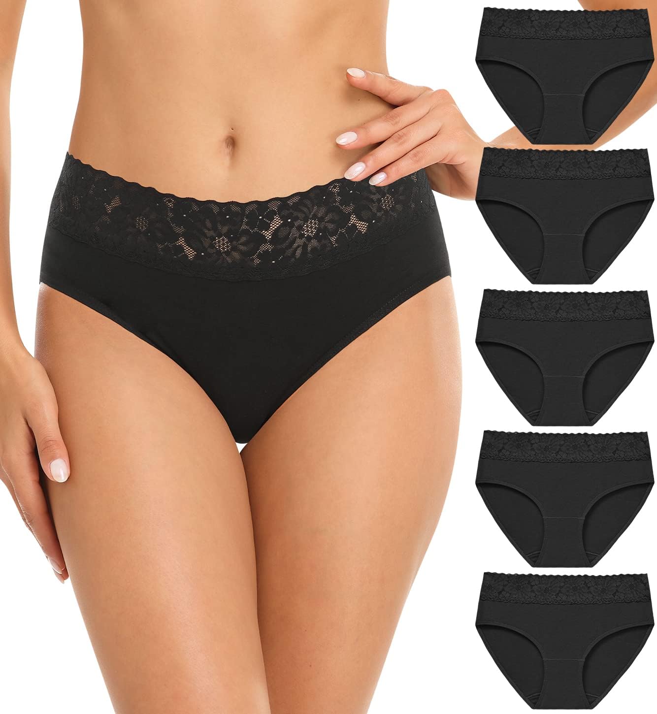 Detalle de Wealurre Damen Unterhosen 5er Pack