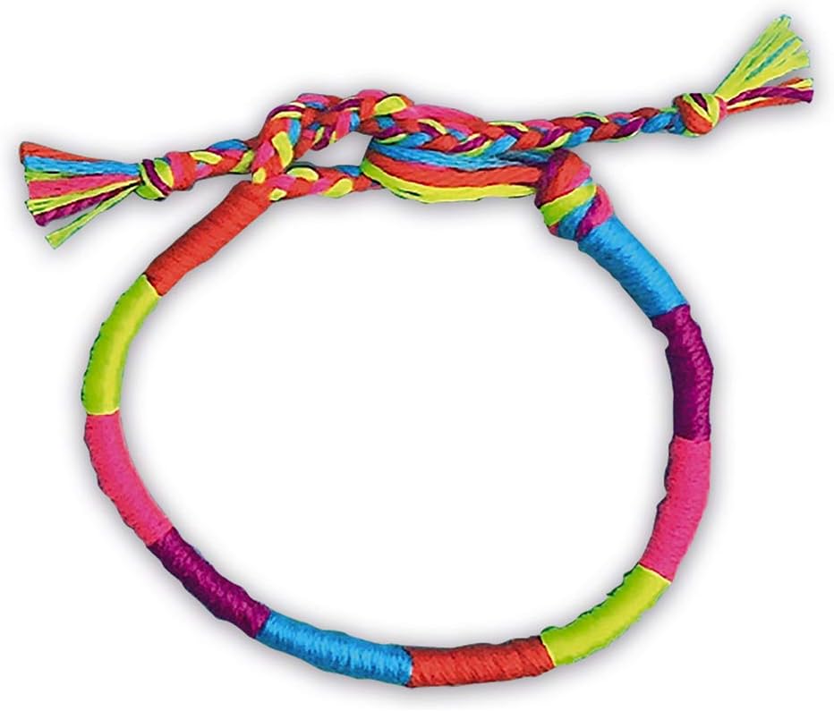 Detalle 2 de Janod Coffret 7 Bracelets Brésiliens Fluo à Créer (Les Ateliers Bijoux) – Kit loisirs créatifs enfant dès 8 ans, J07929