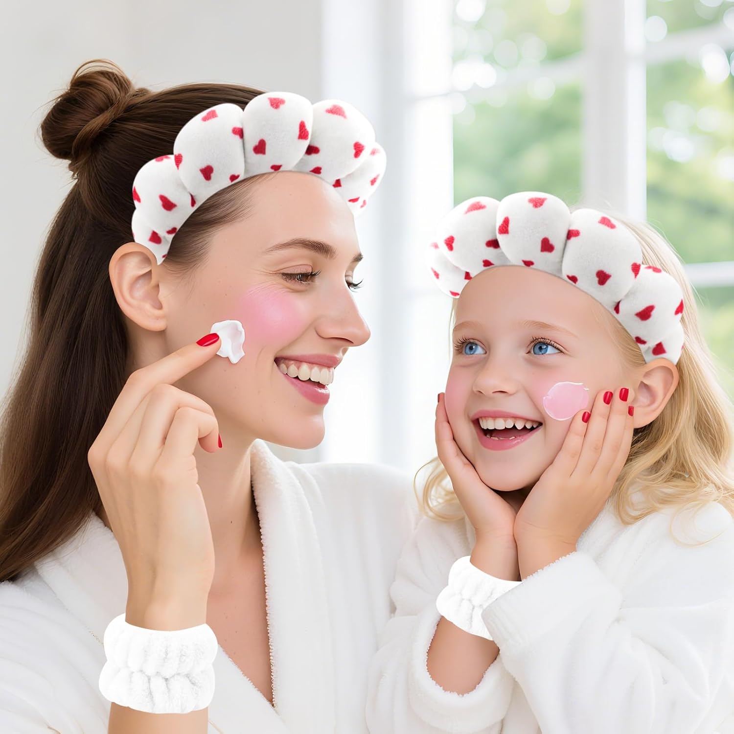 Thumbnail 6 de Zkptops Spa Headband and Wristband Set for Washing Face – Velvet, Sponge–Lined, Non-Slip Haircare Accessory