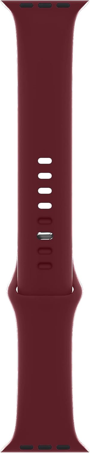 Detalle de ELETTRONEO SBC1 Silicone Apple Watch Strap in Bordeaux Red
