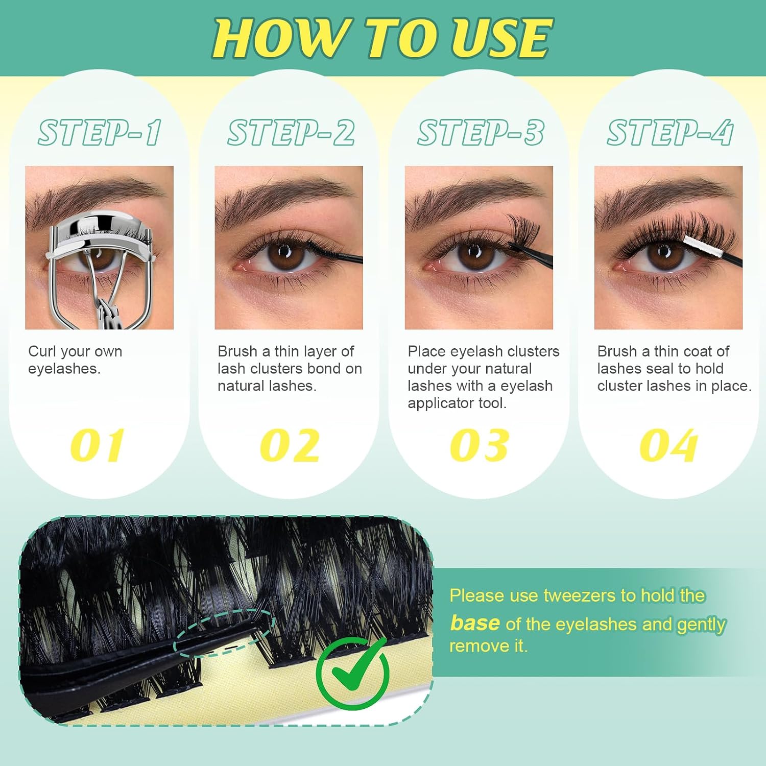 Thumbnail 5 de WiWiLINK RRKIT-80D 80D Lash Cluster Kit, D Curl, 10–20mm, Bond & Seal