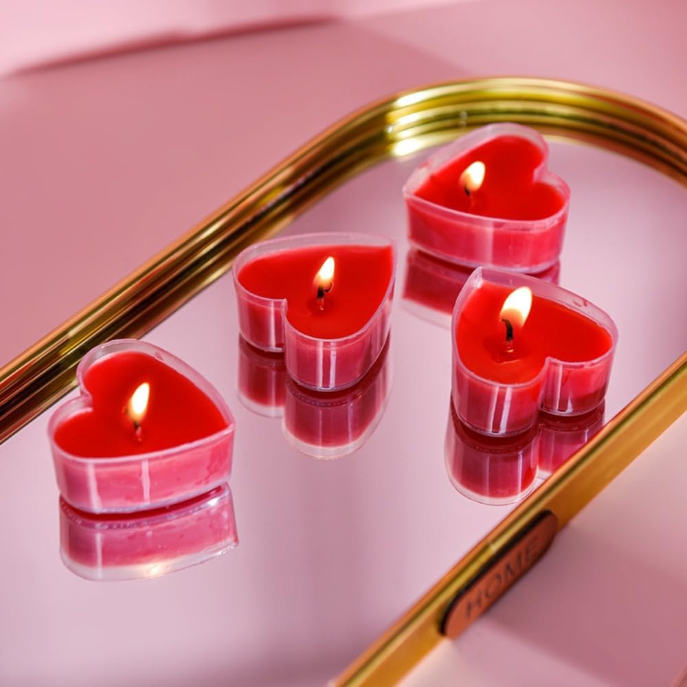 Detalle de Love Candle 9 PCS Romantic Unscented Tea Lights (White)
