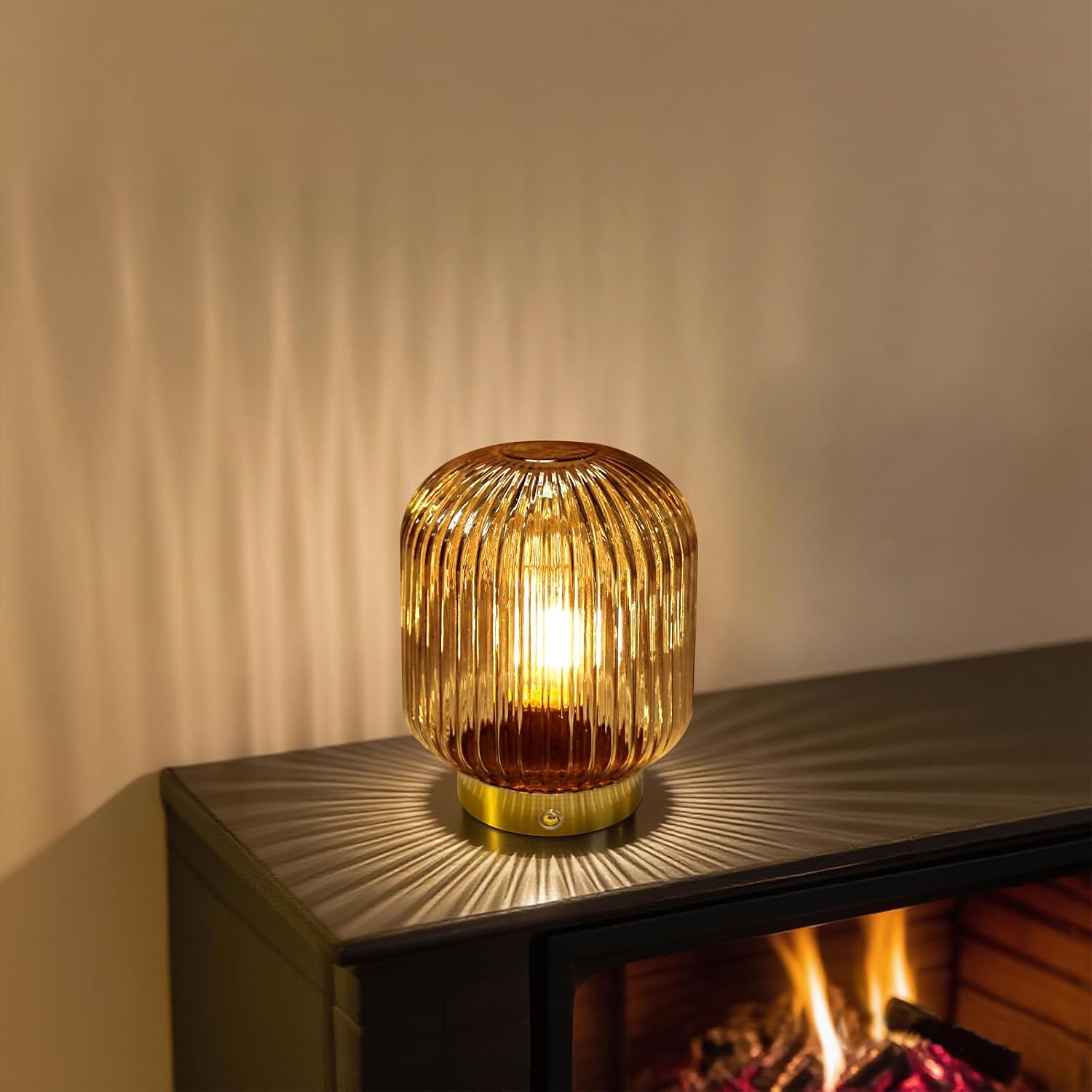 Thumbnail 6 de MJ PREMIER Rechargeable Yellow Glass Lamp with Memory Function