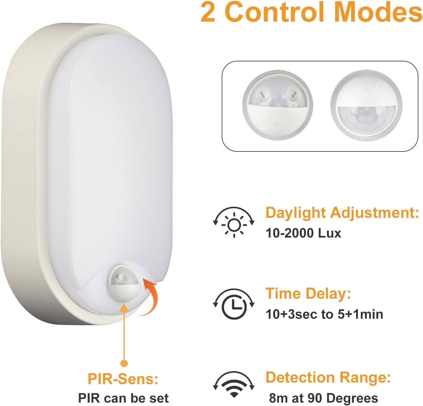 Detalle de M EGA MegaCube 18W LED PIR wall light