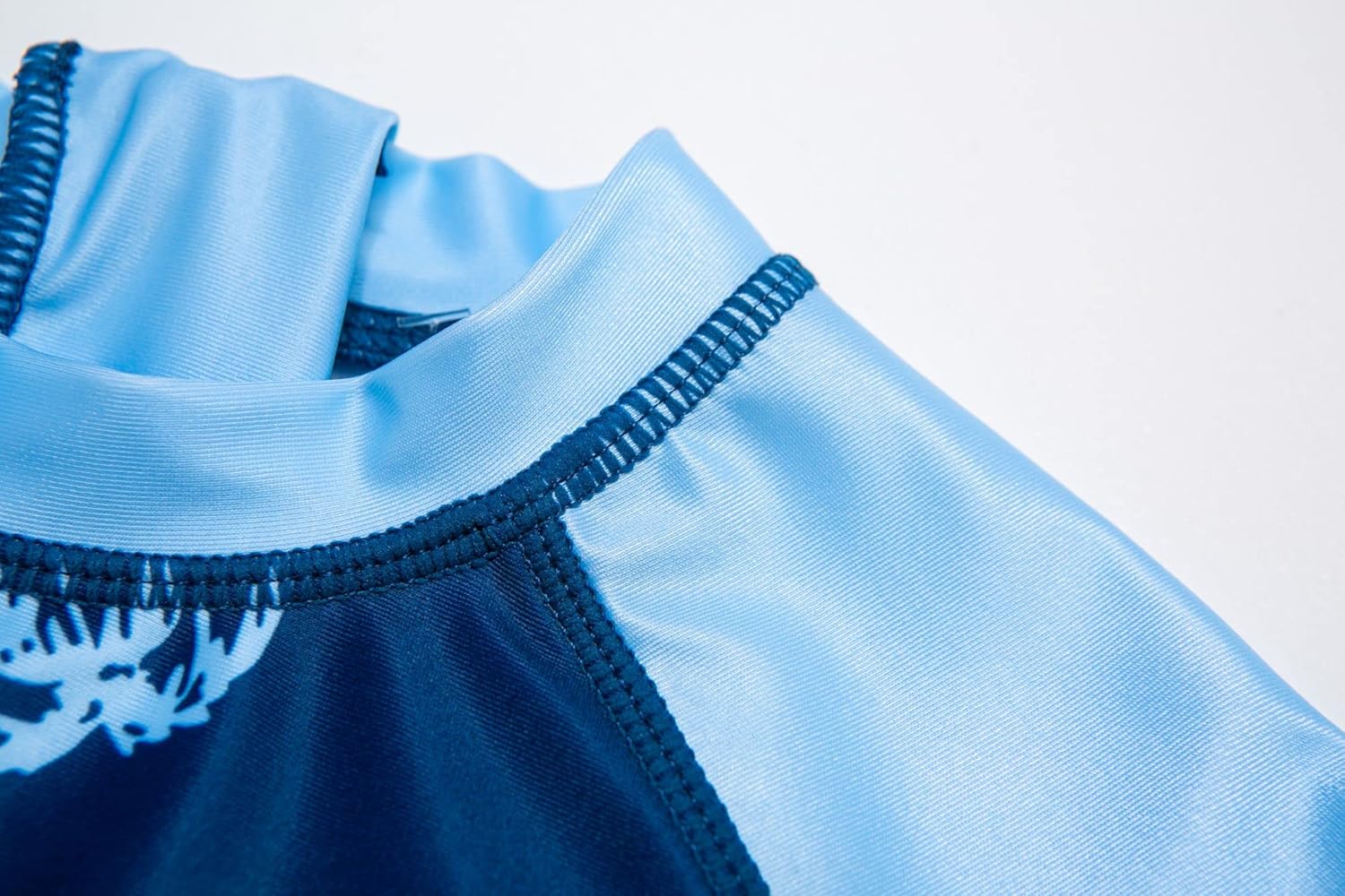 Thumbnail 3 de BONVERANO Baby Junge Badeanzug mit UV-Schutz 50+ und Kurzärmeln (1-teilige Kleidung) – Blau/Tree, Größe 2–3 Jahre