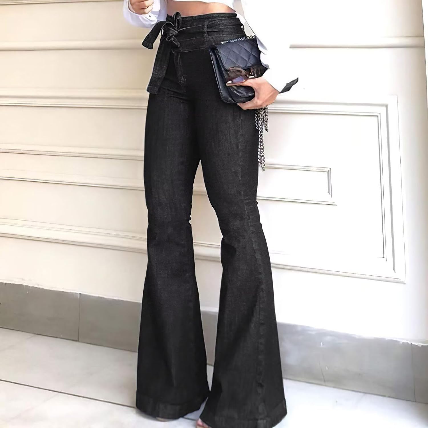 Thumbnail 1 de KDF High Waisted Flare Jeans for Women