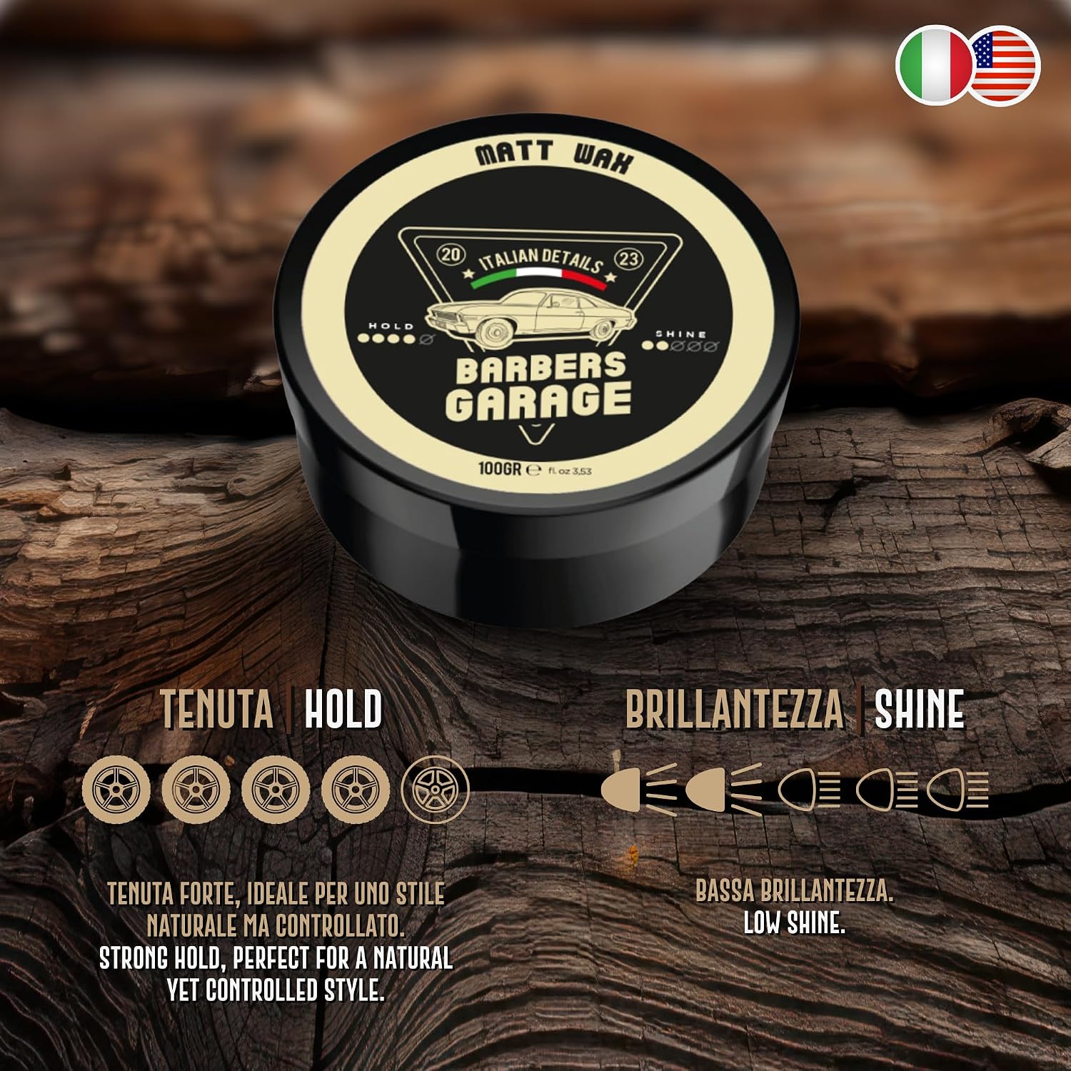 Thumbnail 6 de Barbers Garage Matt Wax – Cera Opaca Capelli Uomo, Tenuta Forte e Finish Naturale