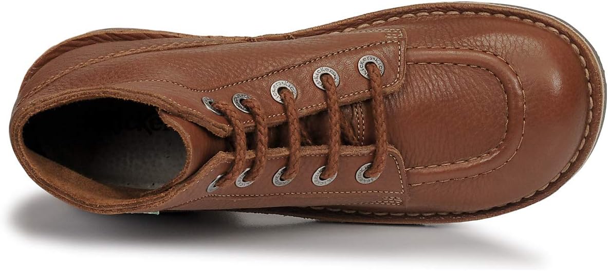 Detalle de Kickers Kick Col: Bottes et bottines souples mixte enfant – cuir, doublure cuir et semelle caoutchouc