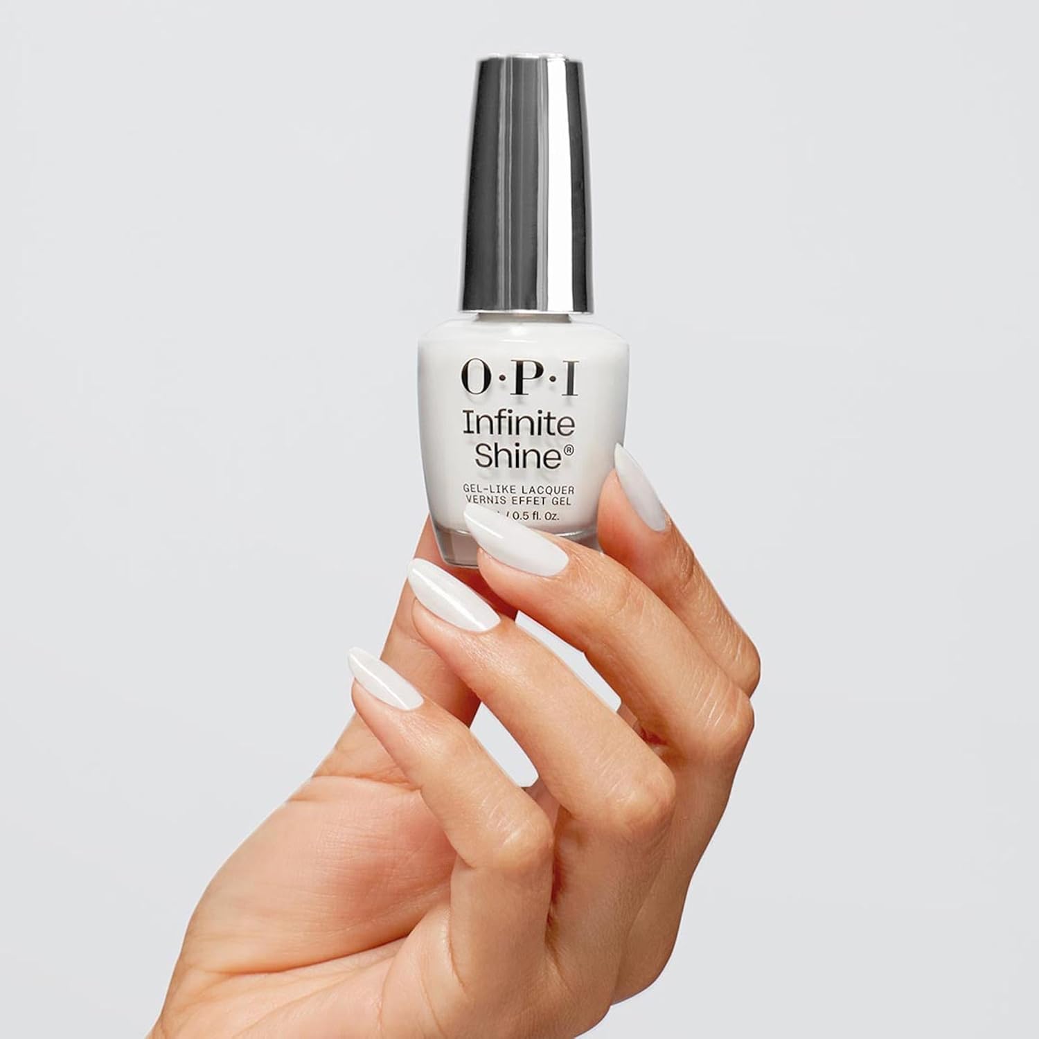 Thumbnail 3 de OPI Infinite Shine Nail Polish (White Shades) – Gel-like, long-lasting colour with Pre-Cured Gel technology & OPI Pro-Wide Brush (15ml)