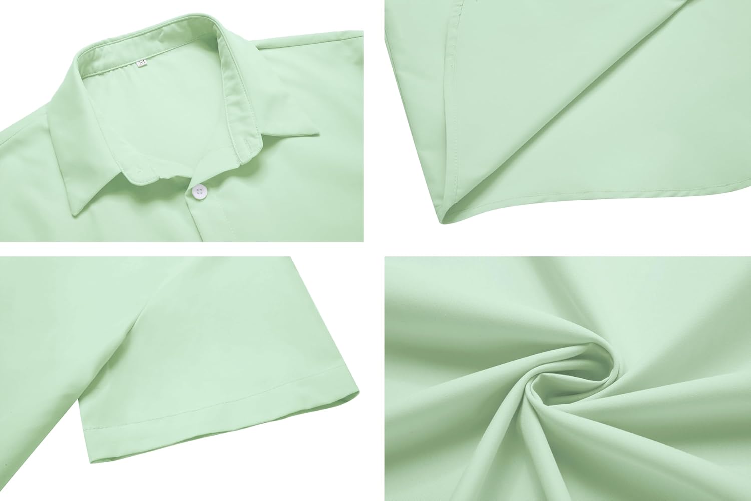 Thumbnail 4 de Chemise COOFANDY à Manches Courtes pour Homme – Coupe ajustée, sans repassage, style été