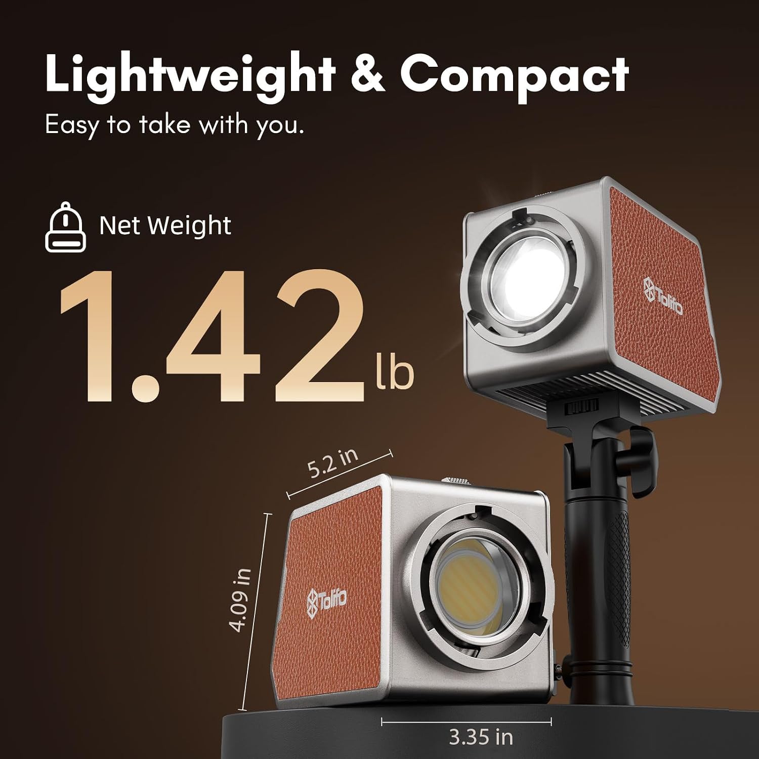Thumbnail 2 de Tolifo PL-200B 200W Bi-Colour LED Video Light — Quiet, App-Controlled, Bowens Mount