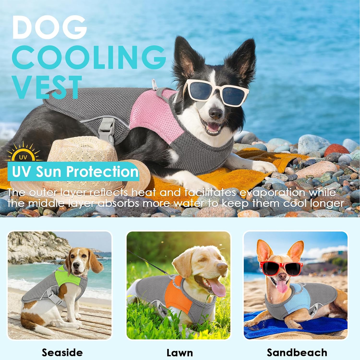 Detalle 2 de AOFITEE Dog Cooling Vest XL