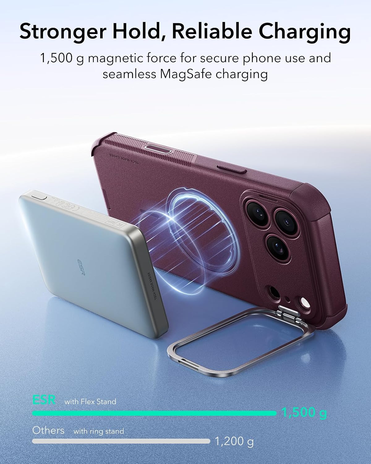 Thumbnail 6 de ESR Cyber Tough Case (Cyber Series) for iPhone 17/18 Pro Max with Flex Stand