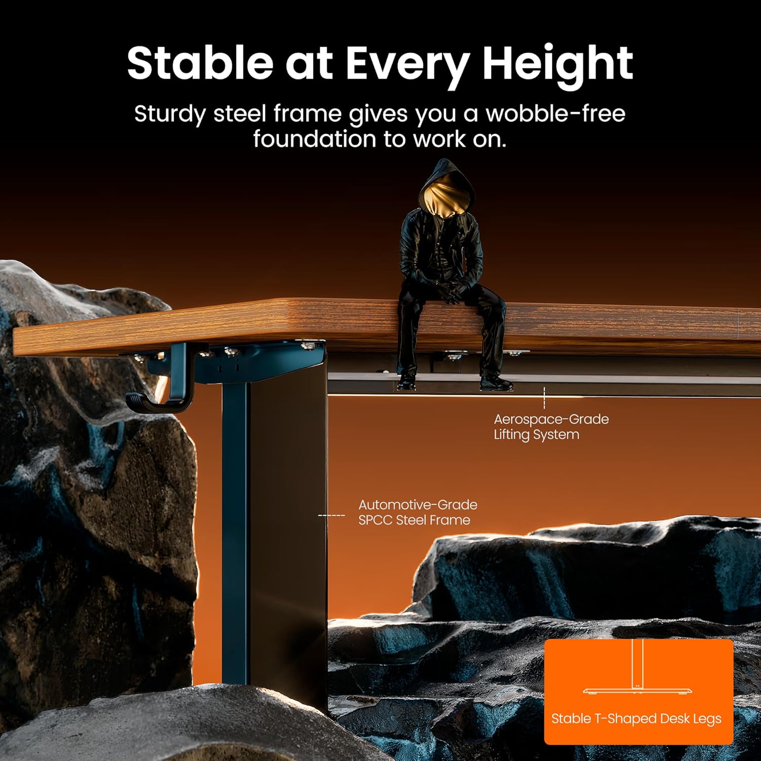 Thumbnail 4 de ErGear Electric Standing Desk 120 x 60 cm with 4 Memory Presets