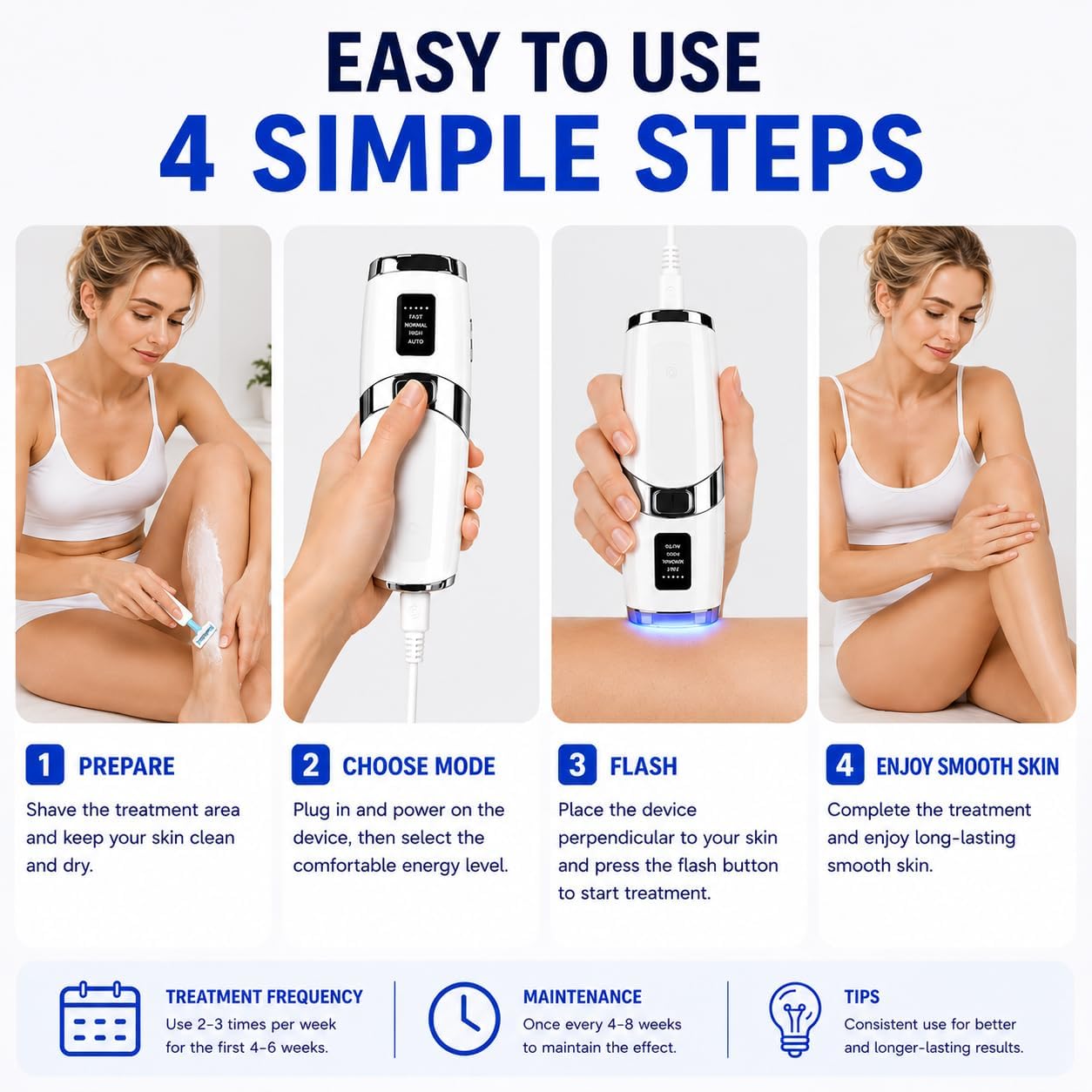 Thumbnail 6 de Mulbijeo Epilatore Luce Pulsata con Raffreddamento 5°C – Depilazione IPL a Casa