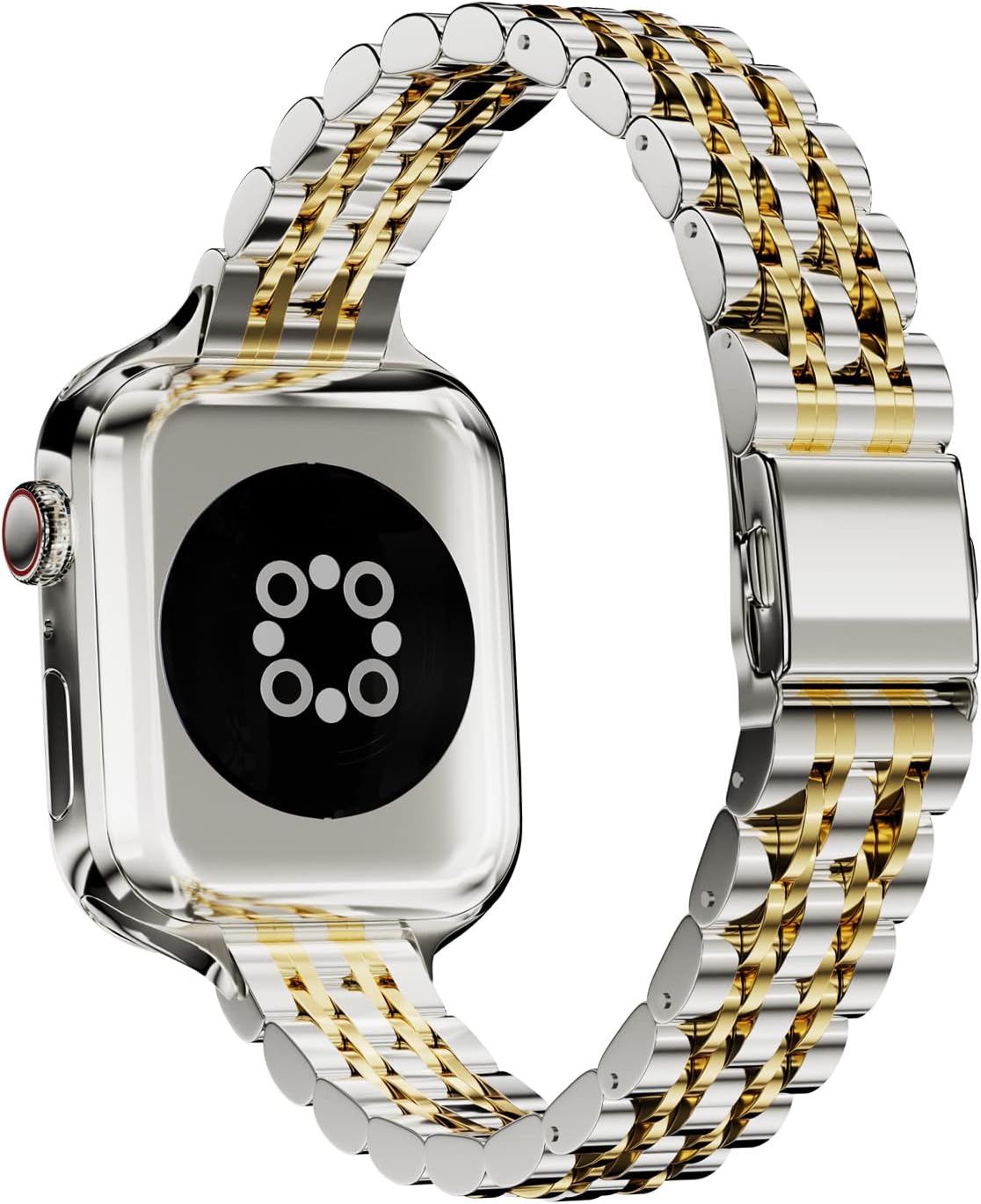 Detalle 2 de ARTCHE Slim Watch Strap 42mm adjustable silver & gold