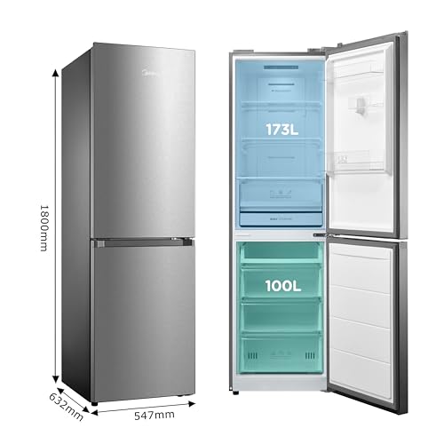 Thumbnail 1 de Midea MDRB379FGD02 273L Frost Free Fridge Freezer with Inverter Compressor