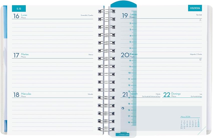 Thumbnail 4 de Finocam Agenda Docente Magistral Personalizable 2025-26 azul