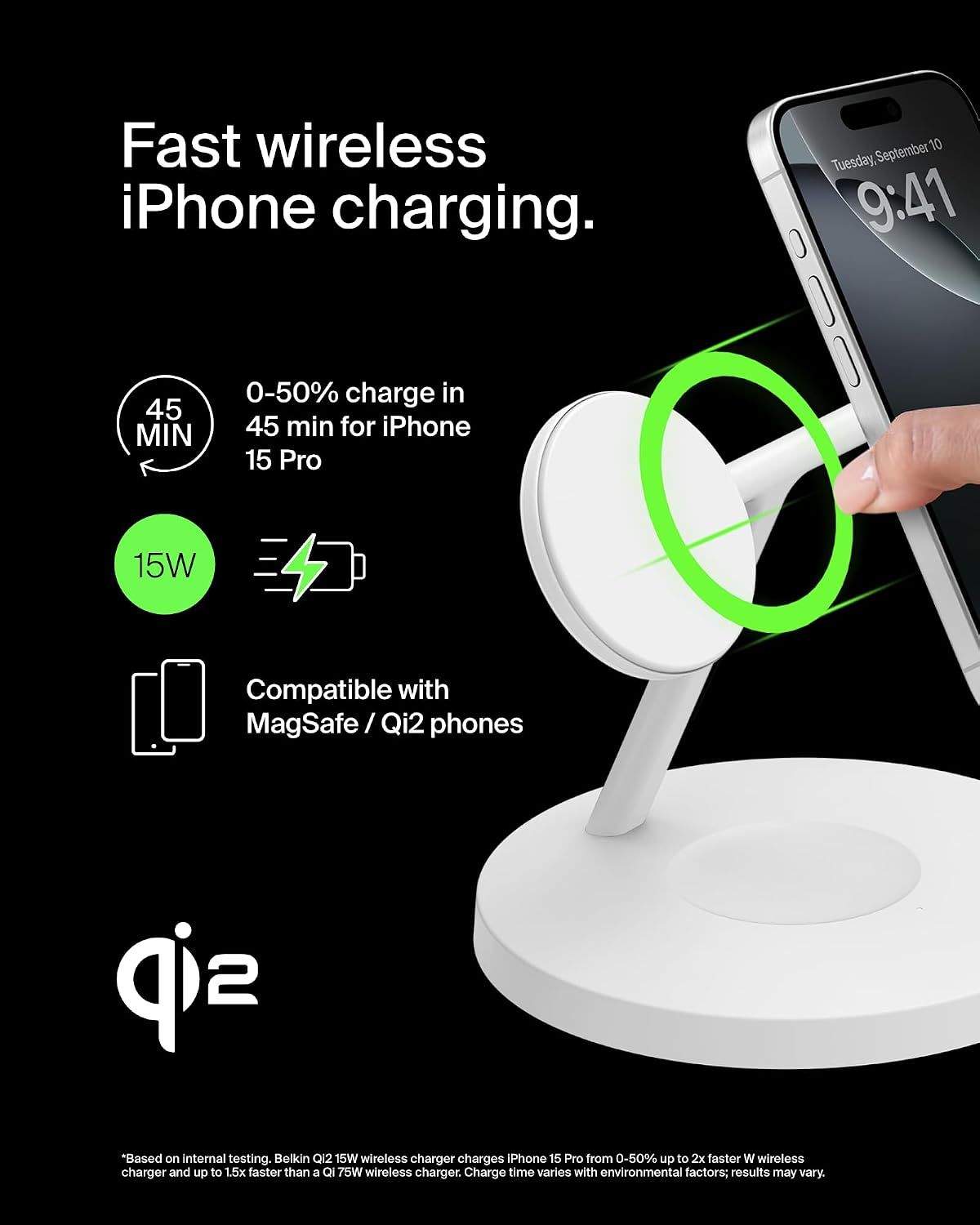 Detalle de Belkin BoostCharge 15W 3-in-1 Charger