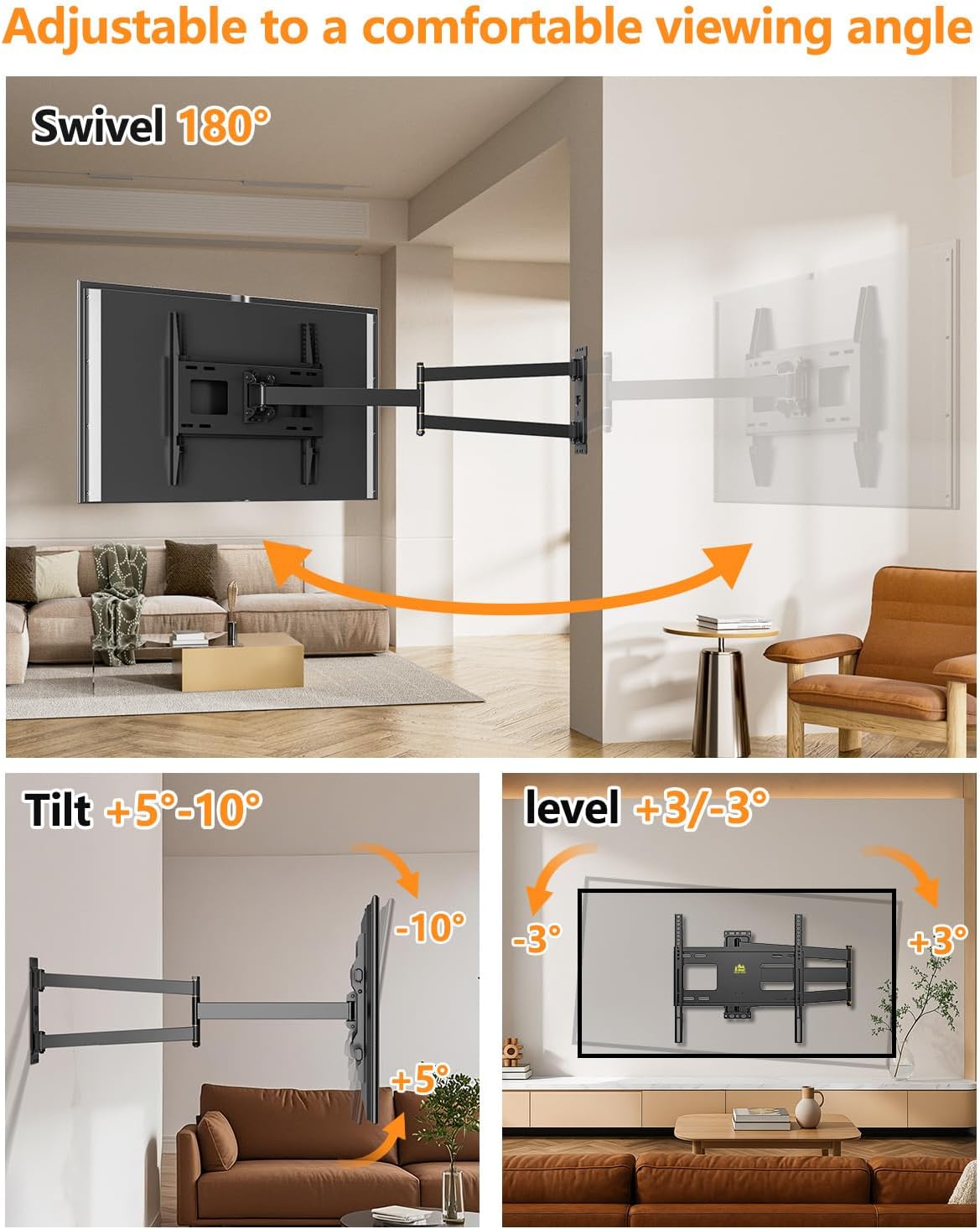 Detalle 1 de TV wall bracket 840mm long reach