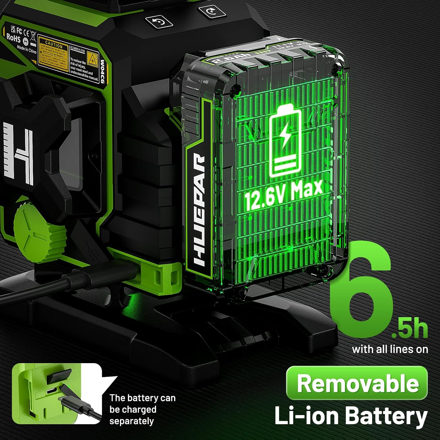 Thumbnail 5 de Huepar W04CG Livella laser 4D 360°