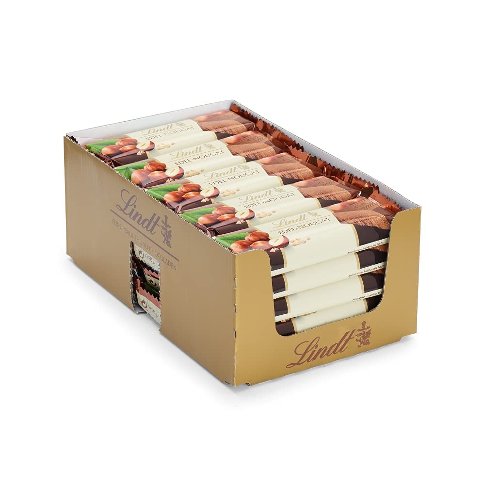 Thumbnail 5 de Lindt Walnuss-Marzipan Riegel im Thekendisplay (25 x 50 g) – weiß & feinherb