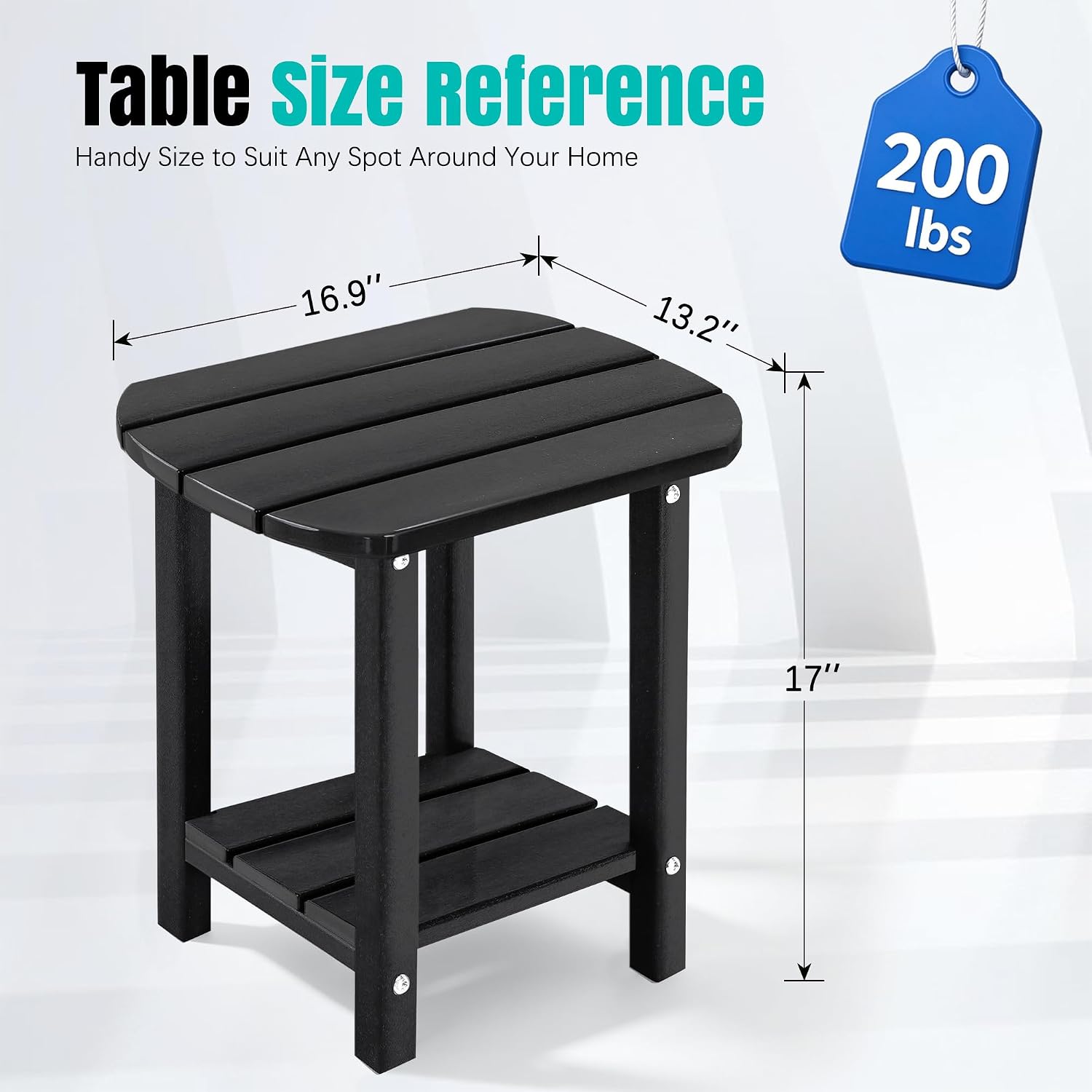 Detalle de LZRS Patio Side Table, HDPE