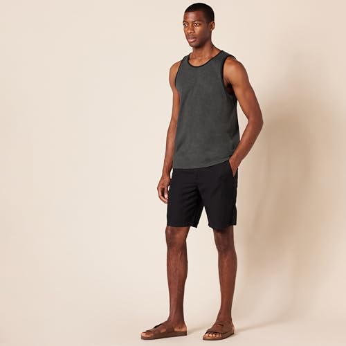 Detalle 1 de Amazon Essentials Camiseta de Tirantes de Ajuste Normal para Hombre – Negro Carbón Mezcla, talla XL