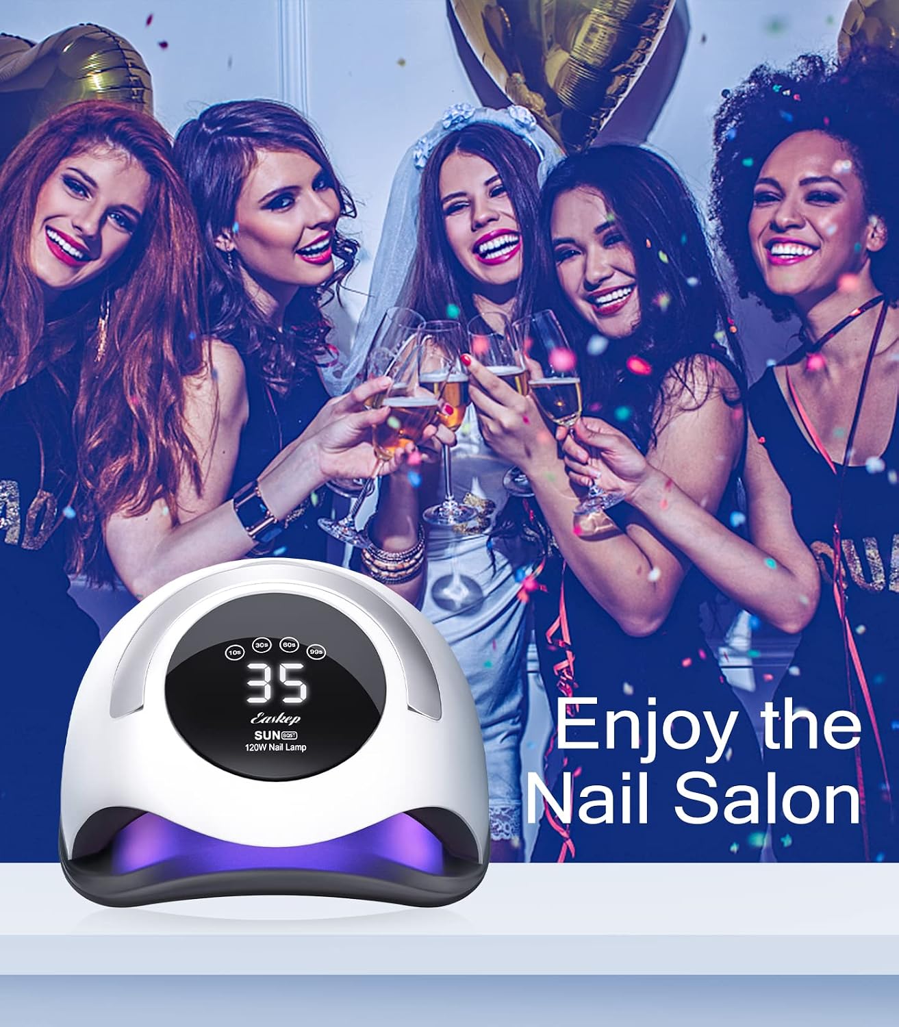 Thumbnail 6 de Easkep 120W UV LED Nail Lamp with 36 LEDs, Touch LCD and 4 Timers