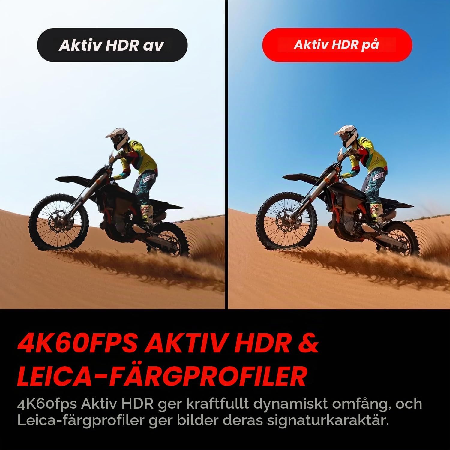 Detalle de Insta360 ACE PRO 2 actionkamera med 8K, 4K slowmotion och vändbar skärm