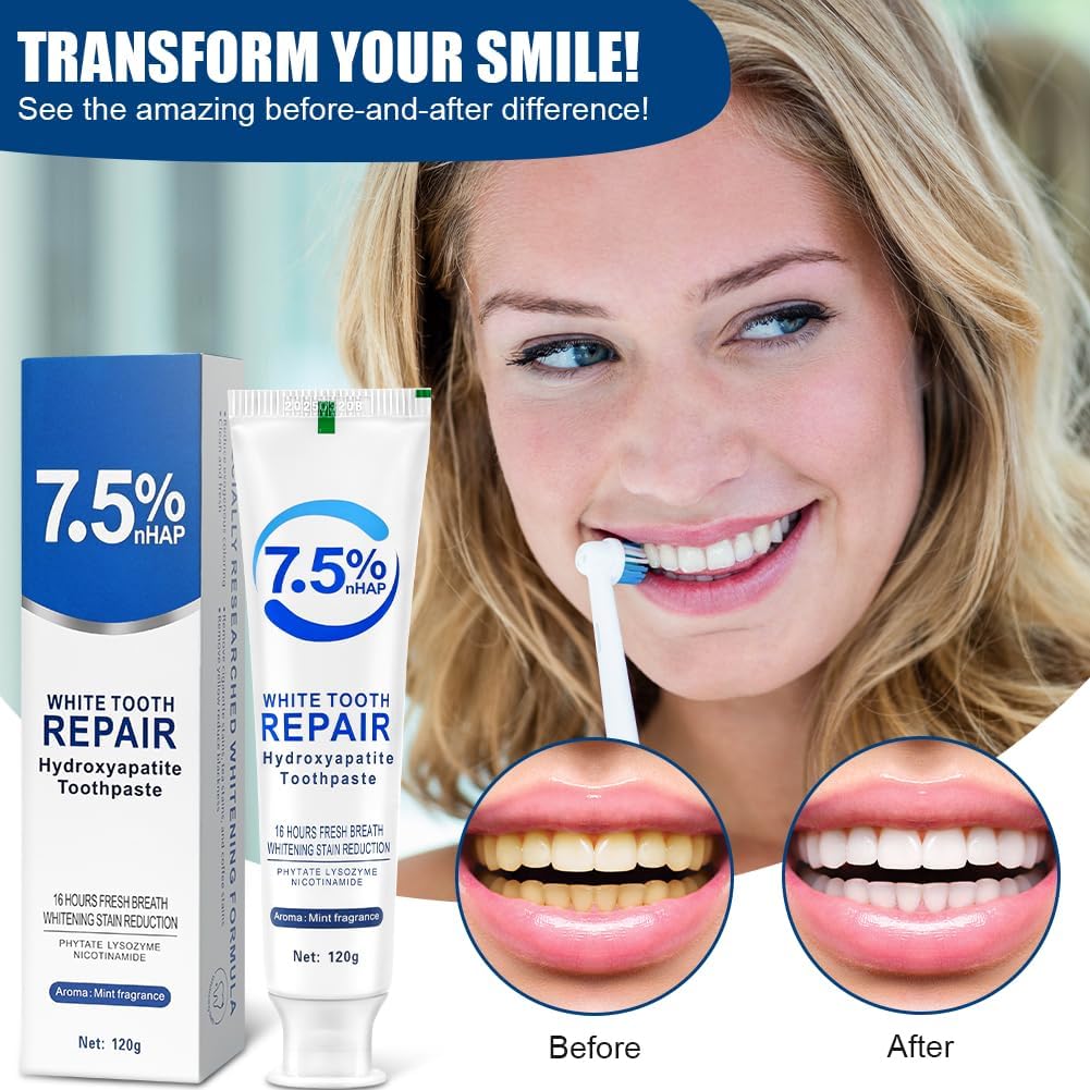 Thumbnail 2 de AOOSU Hydroxyapatite Dentifrice 2x120g 🪥