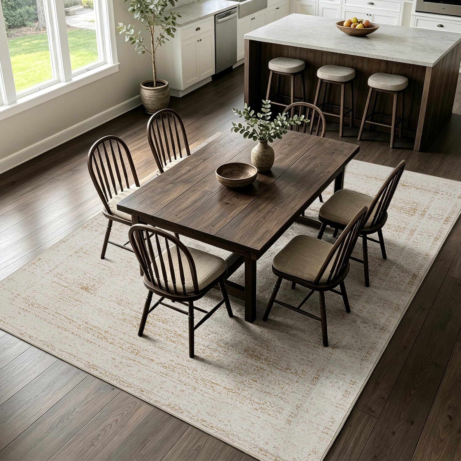 Thumbnail 5 de BGASZ 8x10 Washable Area Rug – Non-Slip, Soft Short-Pile with Stain Resistance
