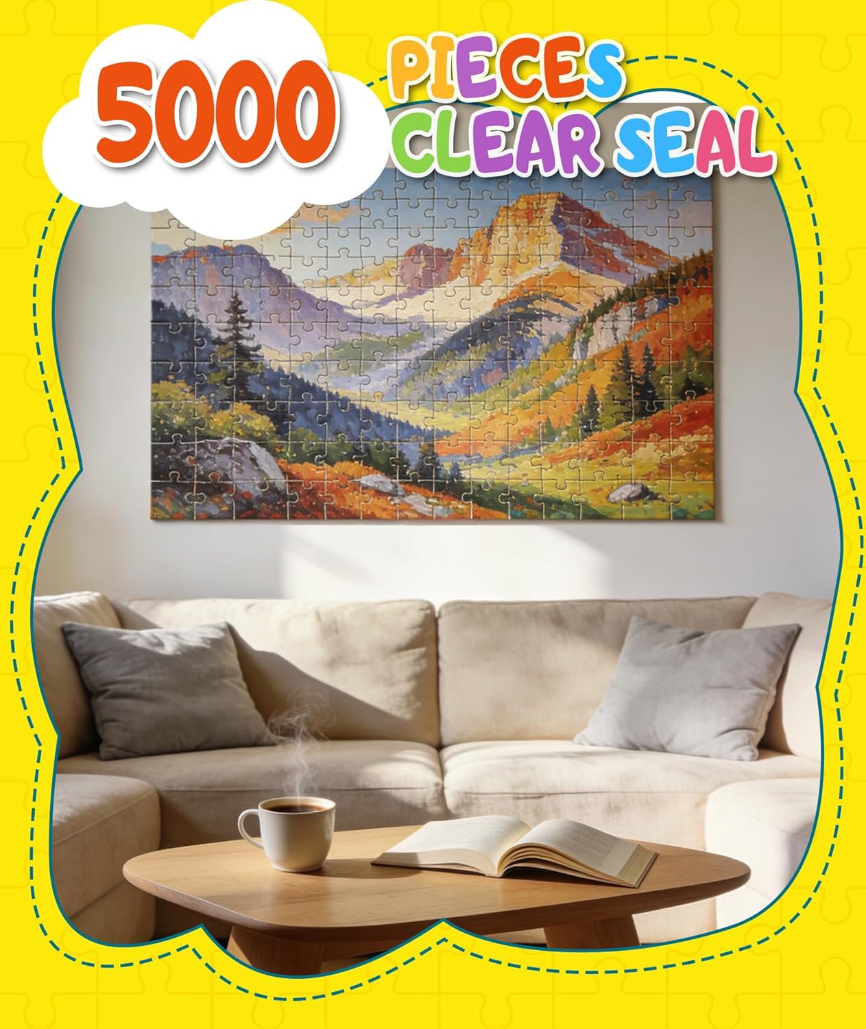 Detalle de Protado Jigsaw Puzzle Glue (with sponge head & applicator) – Clear, non-toxic, quick-dry sealer for 1000/3000/5000-piece puzzles, 200ml