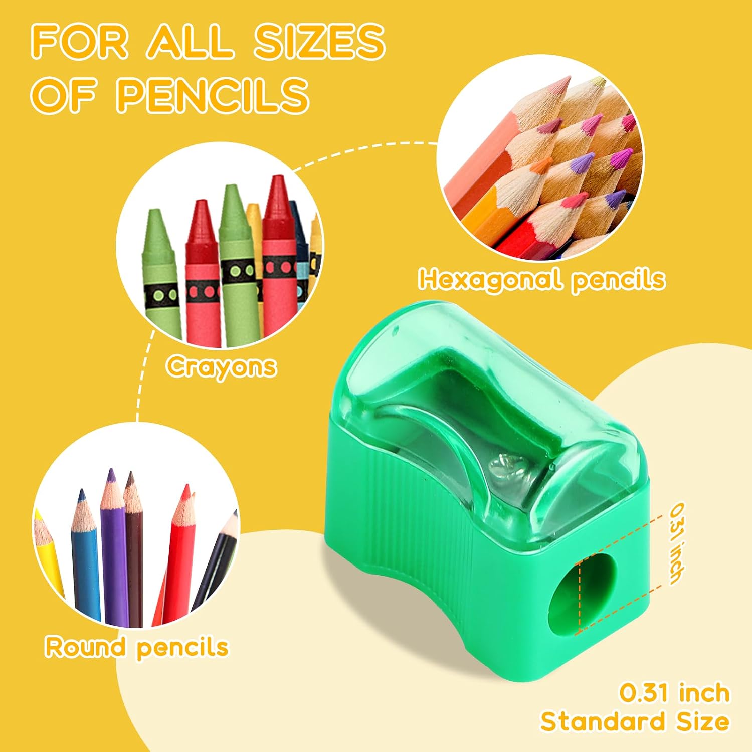 Detalle 2 de Adorox Handheld Pencil Sharpeners, 72 Count