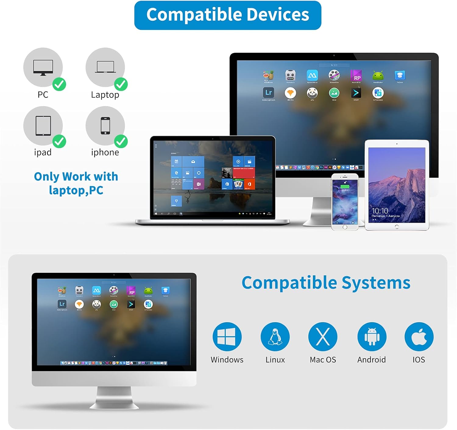 Thumbnail 1 de NETUM M8 3-in-1 Wireless 2D QR Barcode Scanner with Stand (Bluetooth, 2.4GHz & USB)