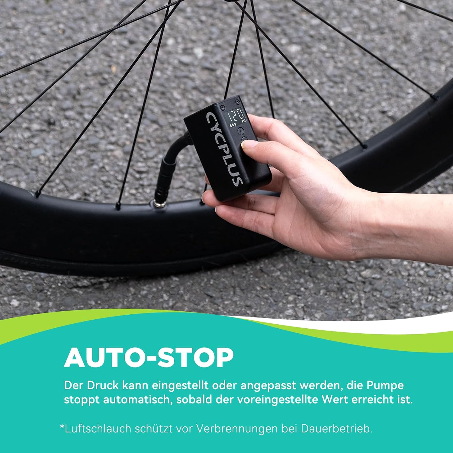 Thumbnail 4 de CYCPLUS AS2 PRO Tiny Fahrradpumpe 120 PSI