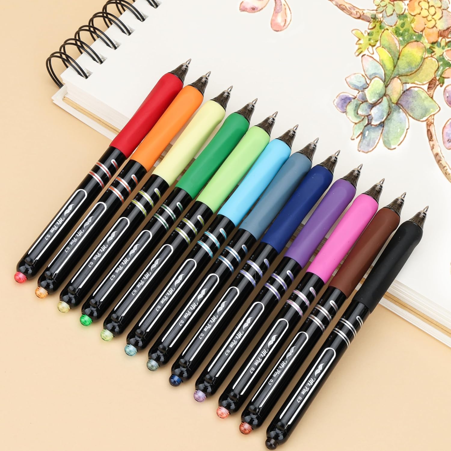 Thumbnail 6 de Mr. Pen LAUX012M541VQ Retractable Gel Pens, 12-Pack, 0.7 mm Multicolor