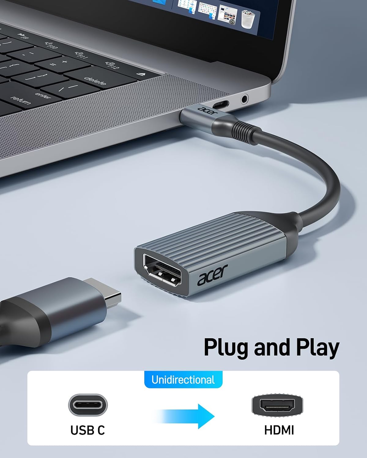 Detalle de Acer USB-C to HDMI Adapter 4K@60Hz