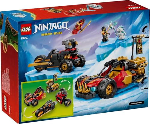 Thumbnail 10 de LEGO Ninjago Véhicules Combinables de Kai et Cole (71864) – Moto et buggy, 3 minifigurines