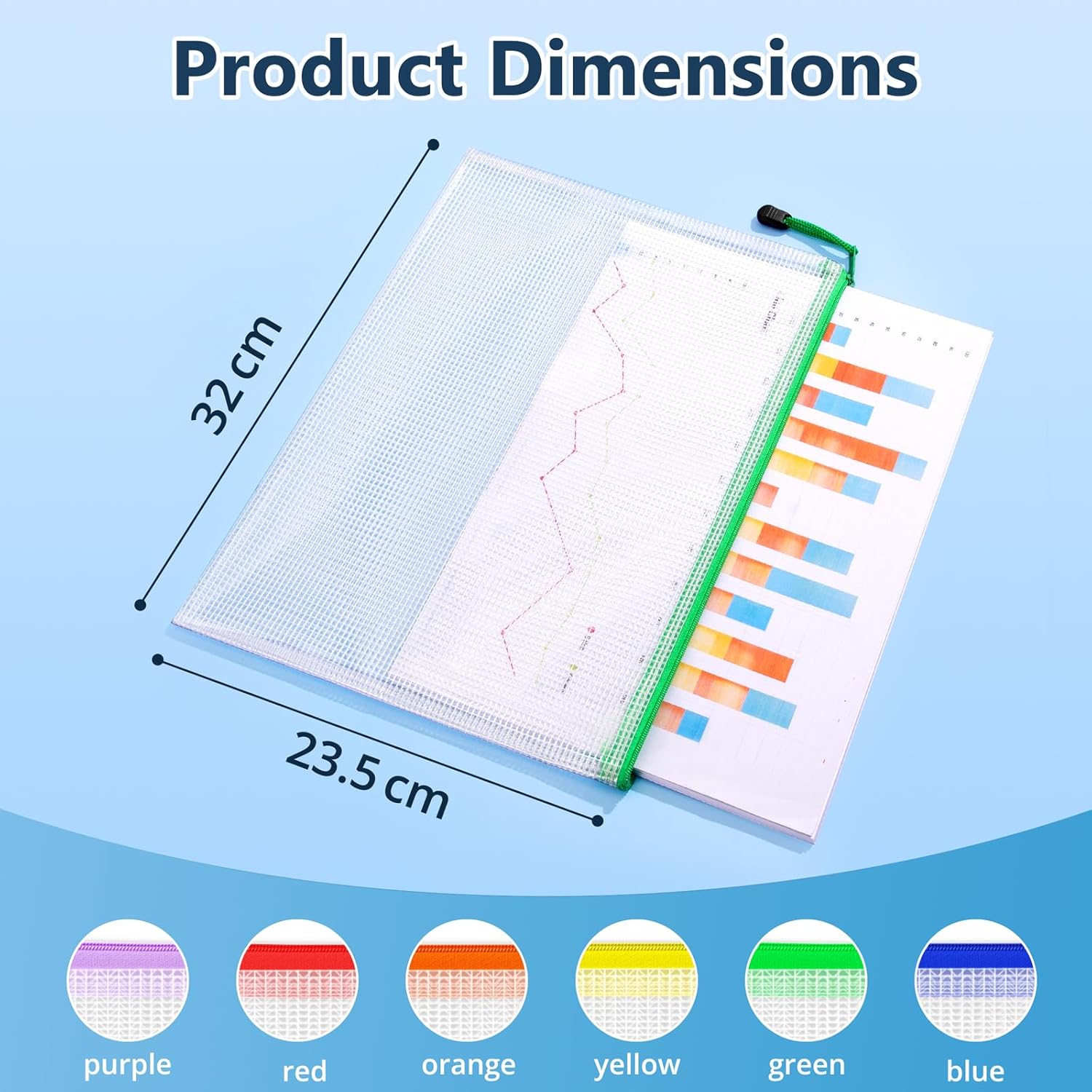 Thumbnail 1 de SUNEE Plastic Wallets A4 12 Pack