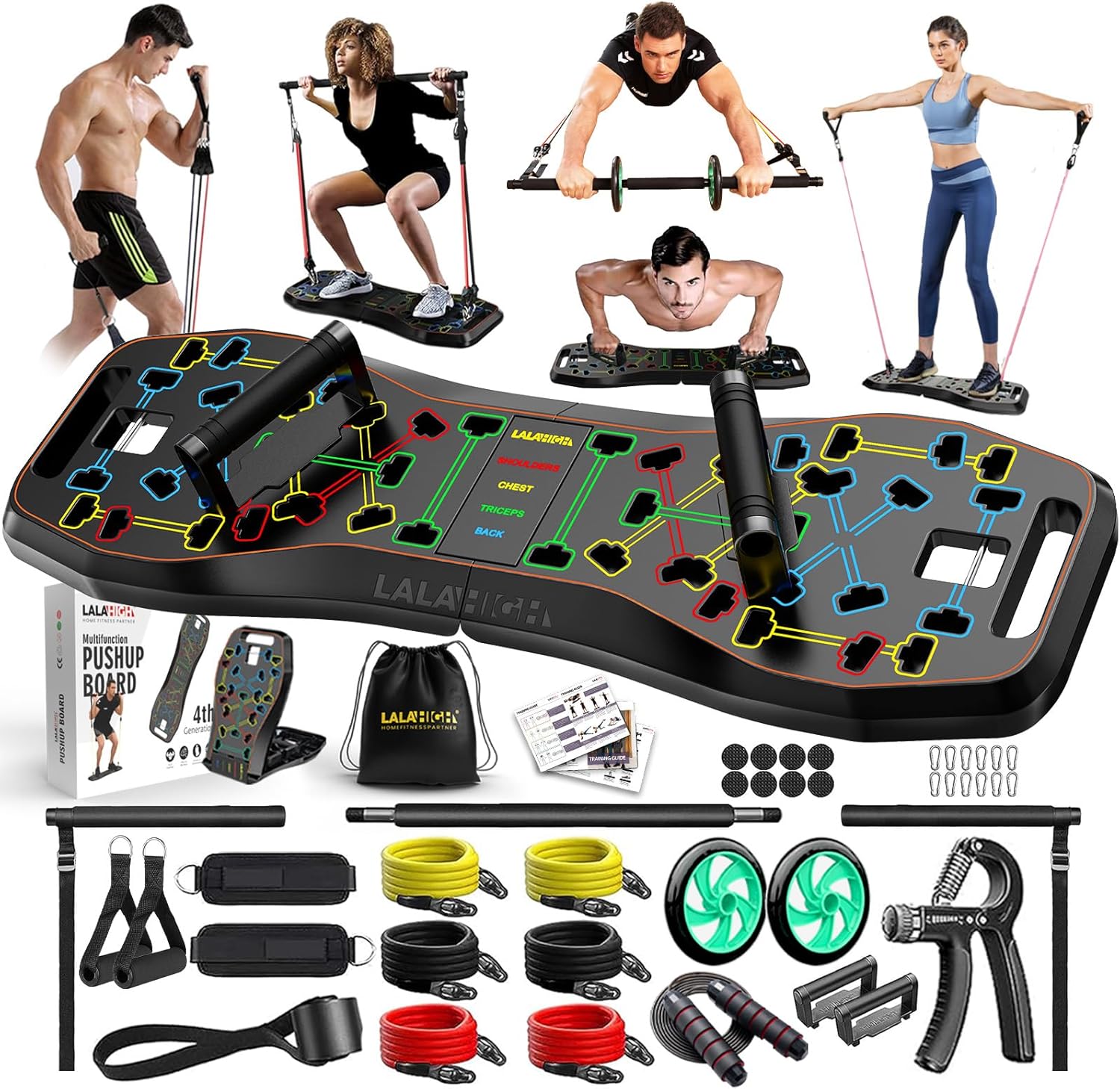 Detalle de LALAHIGH Push Up Board 36-in-1 💪