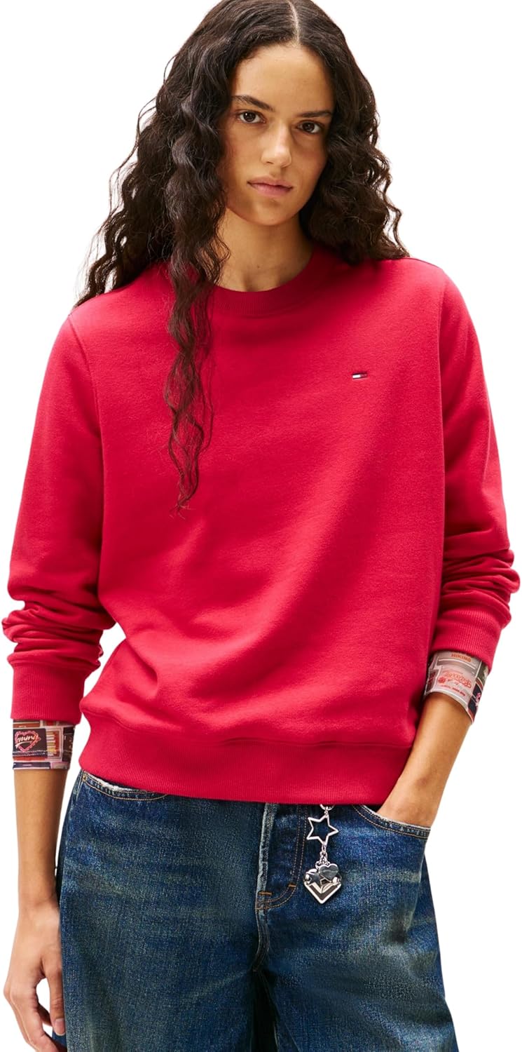Thumbnail 5 de Tommy Jeans Damen Pullover mit Rundhalsausschnitt (Crew Neck) im Regular Fit