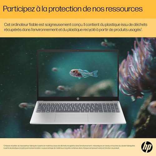 Thumbnail 11 de HP 15-fc0005sf — Portable 15,6" FHD, Ryzen 5 7520U, 8 Go RAM, 512 Go SSD, Windows 11, clavier AZERTY
