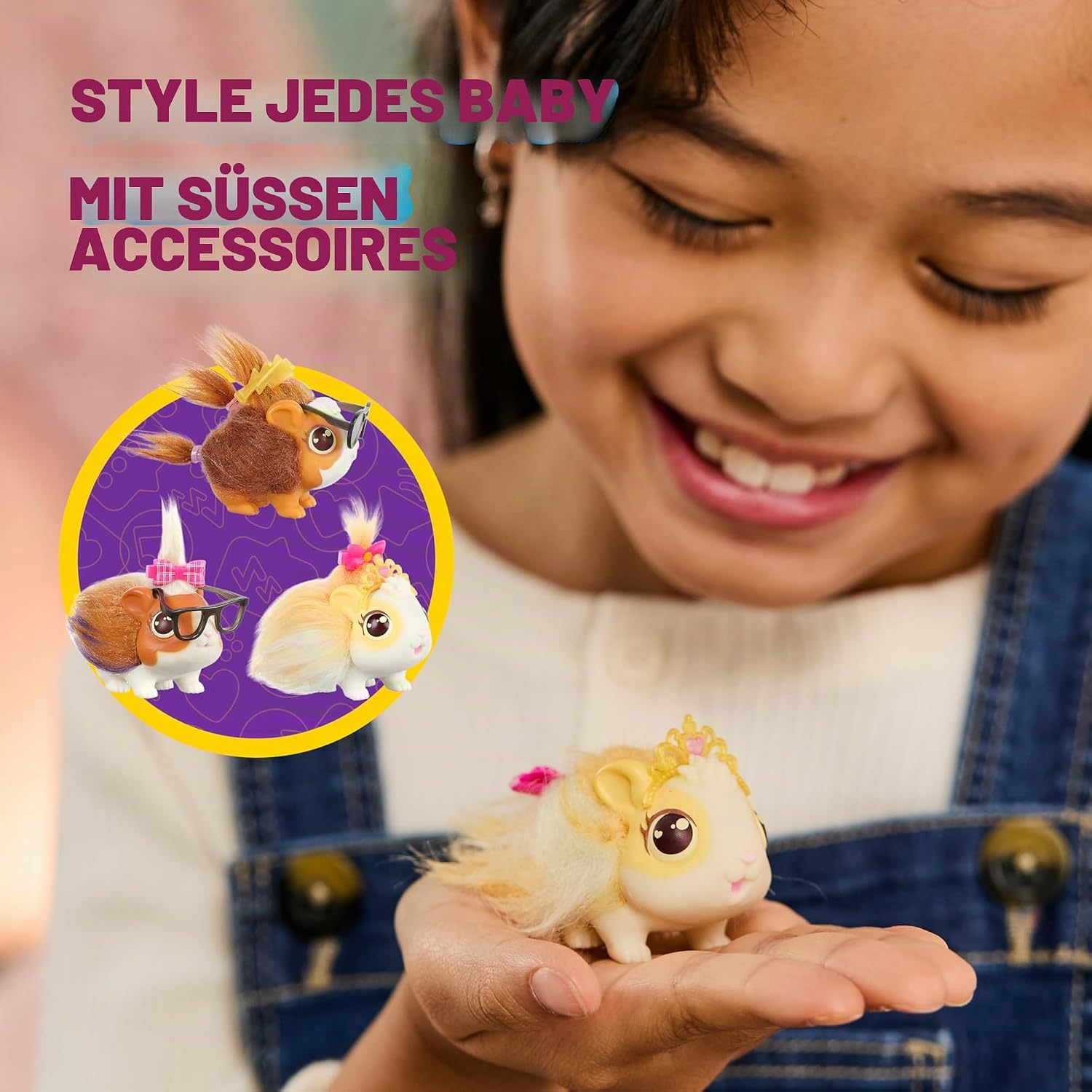 Detalle de Little Live Pets Mama Surprise – Interaktives Mama-Meerschweinchen mit Stall und 3 Überraschungsbabys