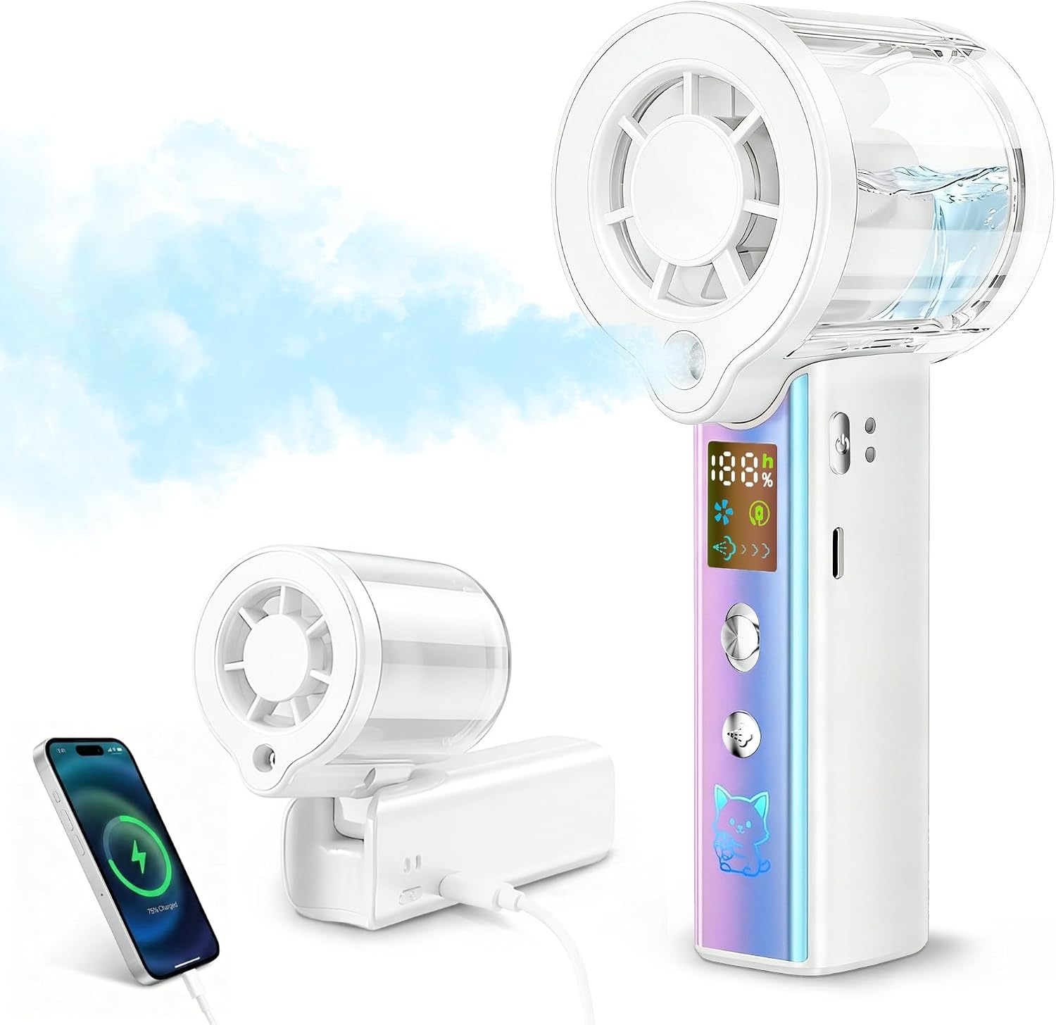 Detalle de Carehabi Handventilator mit Wasserkühlung – kompakt, leise und vielseitig