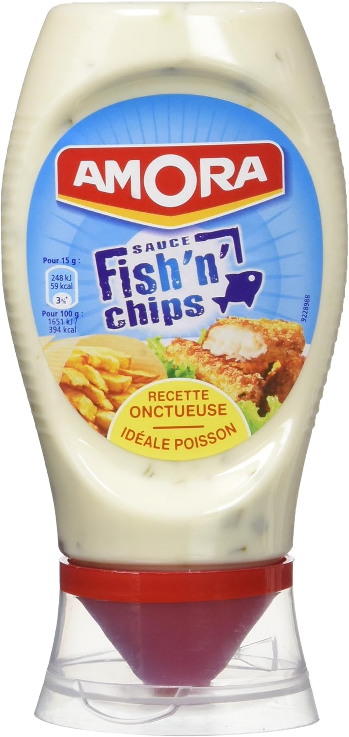 Detalle de Amora Sauce Fish'n'Chips 251 g – Pack de 8