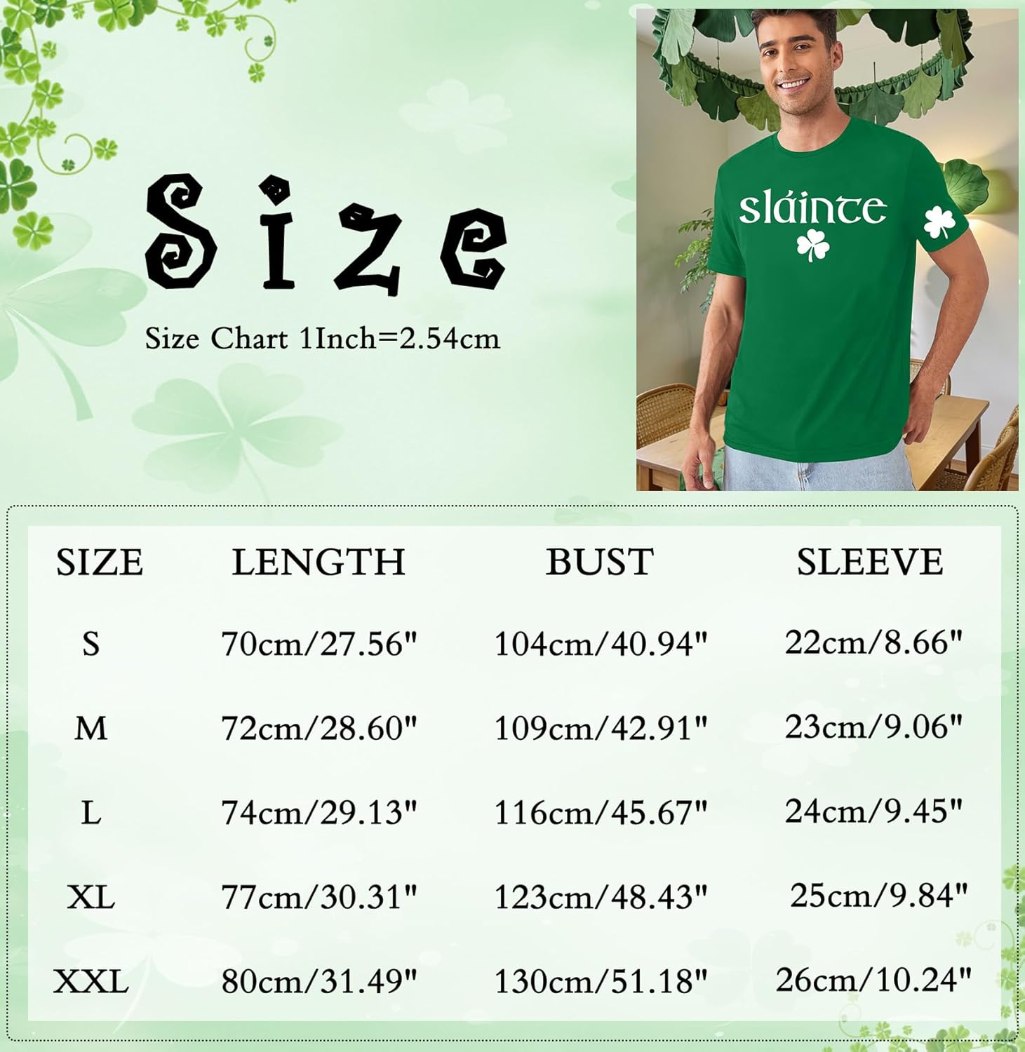 Thumbnail 5 de tiorhooe St Patrick's Day Men’s Lucky Shamrock T‑Shirt – Fun Irish Celebration Short Sleeve Top
