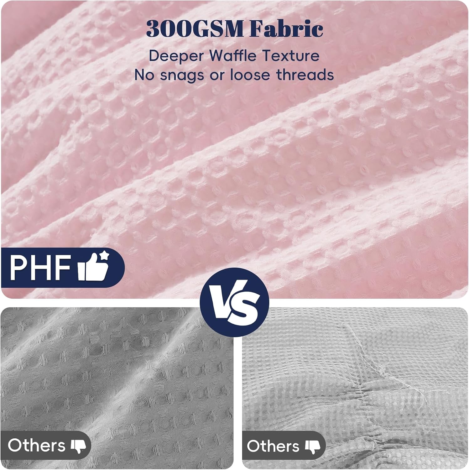 Detalle 2 de PHF Waffle Comforter Set Queen