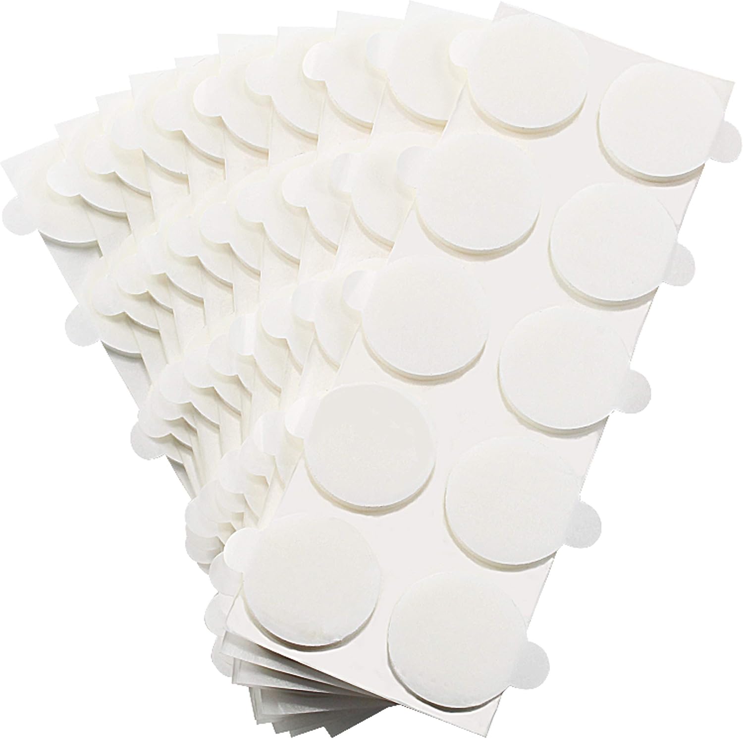 Detalle de Klebeshop24 Punti adesivi a doppia faccia, 3 mm spessore, Ø 15 mm – 100 pezzi